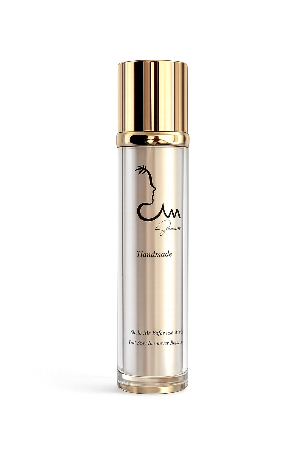 Luxurious skincare with gold accents